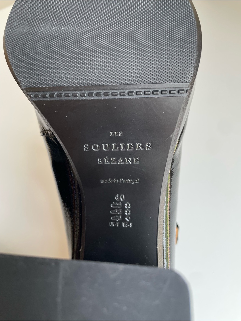 Sézane Georgia High Mary Jane Block Heels, Black Patent Leather, EU 40 US 9 - Picture 9 of 13